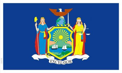 bc060 STATE OF NEW YORK FLAG (Wall Banner Only)