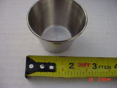 Set of 24 Stainless Steel Cocktail Sauce/Butter/Au Jus Cups 2-1/2 oz