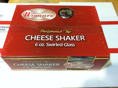 Cheese Shaker ~  12 Pieces - 6 oz ~ Perforated SS Tops ~ New In Box! Great Buy!