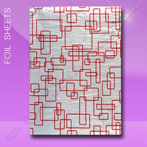 Foil Wrap Sheets – 10-1/2 x 13 – Red Pattern