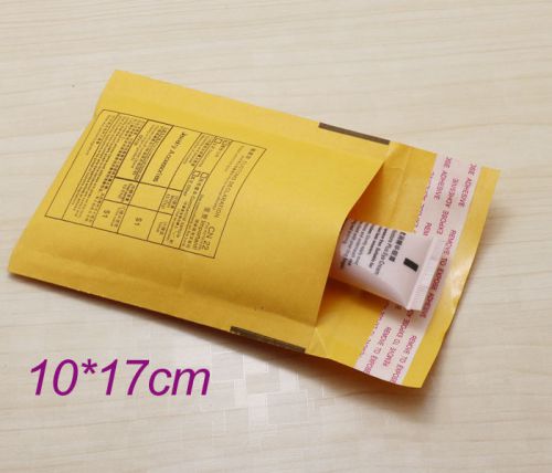 Free shipping 50pcs KRAFT Bubble Mailers Padded shipping Envelopes Bags 10*17cm