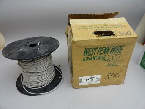 West penn wire 3270 6 conductor 22 awg stranded communication audio wire 500&#039; for sale