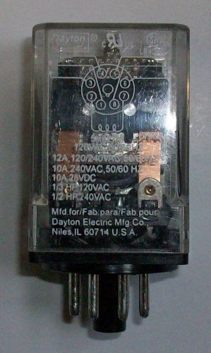 Dayton dpdt general purpose relay 120vac coil 5x827m  usg for sale