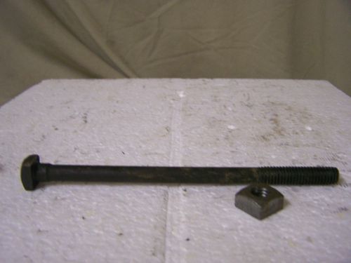 3/8-16&#034; x 6&#034; square head machine bolts w/square nuts -nos - made in usa -qty. 25 for sale