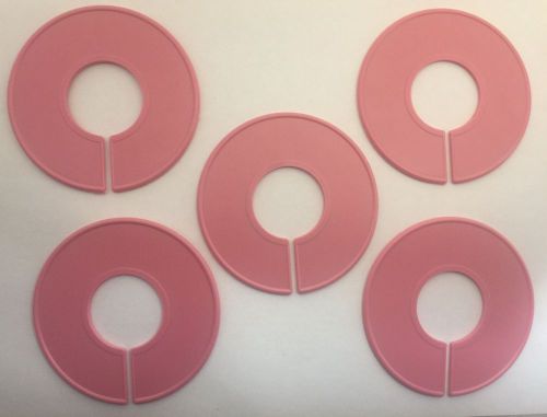 20 QTY Clothing Size Rack Ring Closet Divider Blank Pink