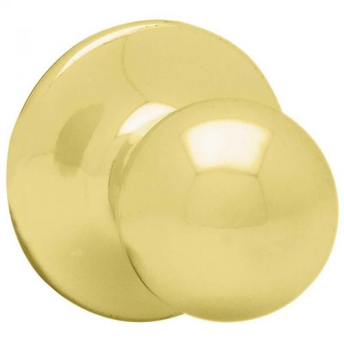 Polo ball reversible door knob lock, bright polished brass kwikset passage locks for sale
