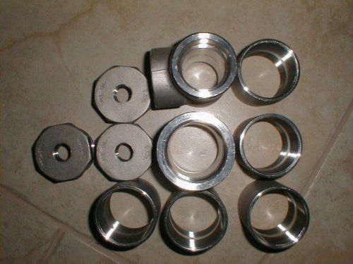 1 GROUP OF STAINLESS STEEL FITTINGS