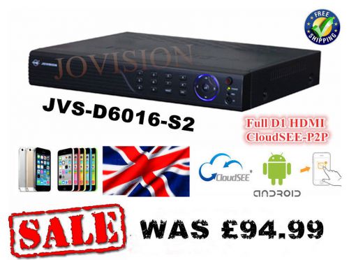 Jovision 16Ch HDMI Network DVR easy to view CCTV on phone or pc, wifi, 3G