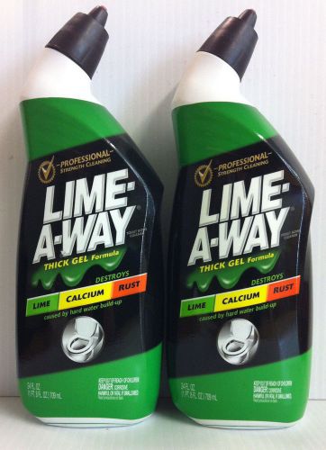 LIME-A-WAY Toilet Bowl Cleaner Remove Lime Calcium Rust Minerals LIME AWAY