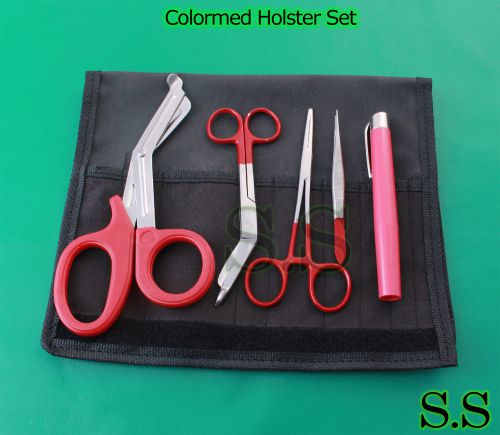 Colormed Holster Set EMS EMT Diagnostic Surgical Instruments