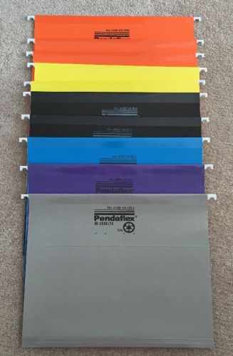 Pendaflex Esselte Hanging File Folders Lot of 10 Assorted Colors #4152