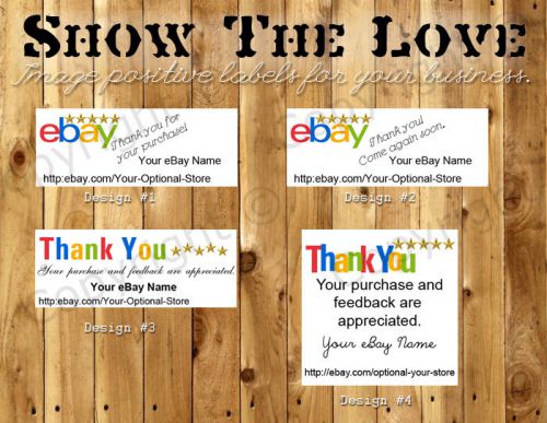 60 or 300 eBay Five Star Seller Thank You Personalized Laser Labels Address