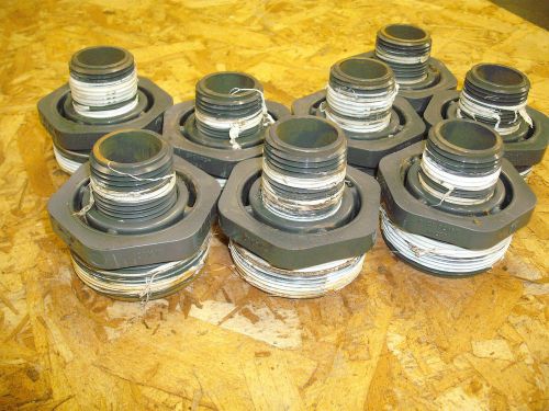 LOT OF 8 SPEARS 2&#034; X 1&#034; THREADED REDUCER BUSHING FITTINGS  SCH80 WITH NIPPLES