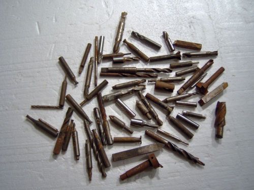 Tool bit lot milling cutters assortment good and not so good as is lathe drill