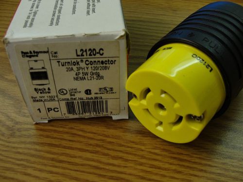 NEW PASS &amp; SEYMOUR L2120-C TURNLOK CONNECTOR 20A 120/208V 3 Phase