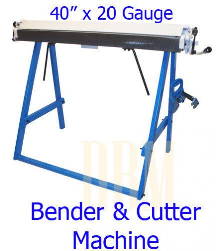 40&#034; x 20 Gauge Bender &amp; Cutter Machine Sheet Metal Cutting Bending FREE SHIPPING