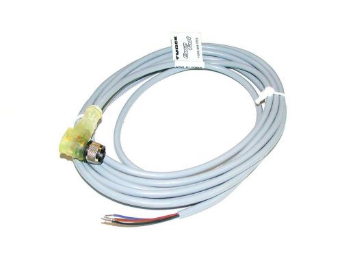NEW TURCK EURO FAST MOLDED CORDSET CABLE MODEL WK4T-4-P7X2 (2 AVAILABLE)