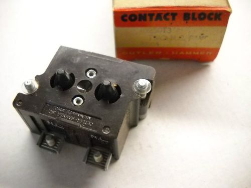 CUTLER HAMMER 10250T3 CONTACT BLOCK TWO N.C. NEW CONDITION IN BOX
