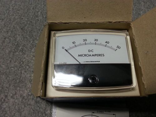 Micronta 0-50 uA DC precision panel meter 22-051
