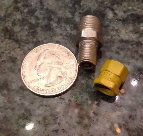 Military grade tire valve dill 1/8 npt to schrader air gas filler fill valve new for sale