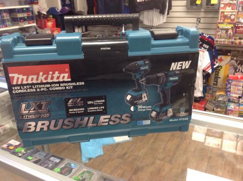 Makita XT248 LXT Li-ion Brushless Cordless Combo Kit -New!!!!