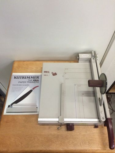MBM Ideal Kutrimmer 1038 A Model #1038A Paper Trimmer Germany