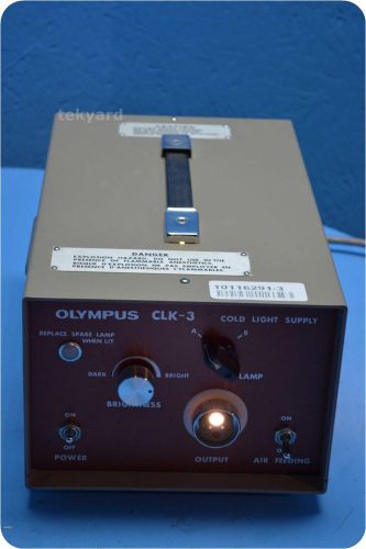 Olympus clk-3 cold light supply (light source) * for sale