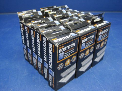 Lot of 18 boxes bostitch 1/4&#034; premium chisel point staples sbs191/4cp (5000/box) for sale