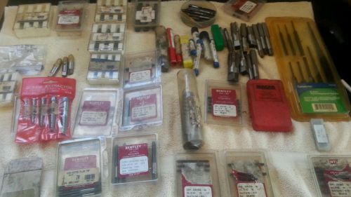 Lot of end mills, taps, and more machinist tools 125 plus pcs for sale