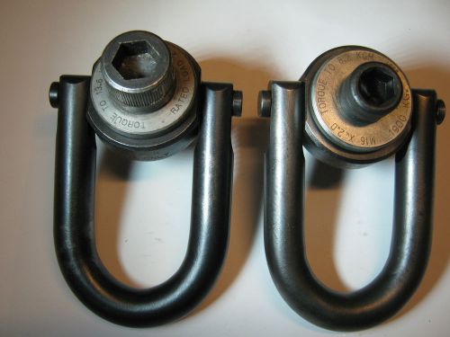 Two (2) used jergens metric swivel hoist ring- m16(1900 kg) &amp; m20 (2150 kg) for sale