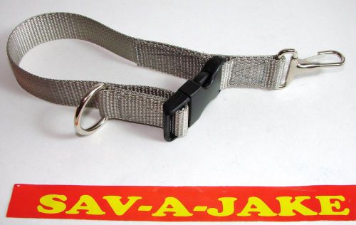 Sav-A-Jake Firefighter Glove Strap - Quick Release Clip - Silver
