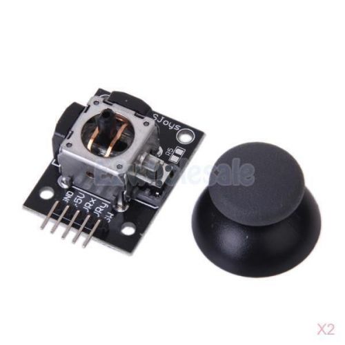 2x diy dual-axis biaxial xy thumb game joystick ky-023 module for arduino for sale