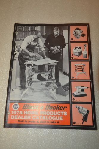 1975 Home products  BLACK &amp; DECKER Dealer Catalog Power Tools  (JRW #077)