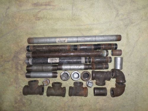 Mixed lot [25] 1/2&#034; nipples and fittings. mouse over and take a look. for sale
