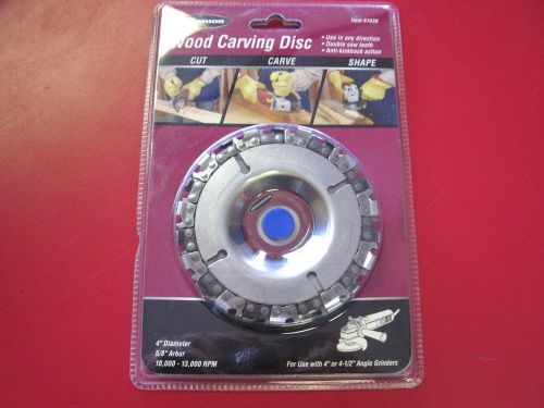 Warrior 61638 22 tooth wood carving disc 4&#034; diameter  5/8&#034; arbor nib free ship for sale