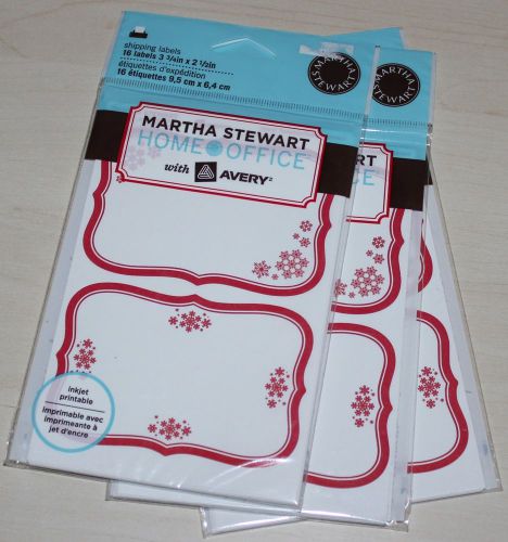Martha Stewart Avery Home Office Shipping Labels Lot of 3 packages