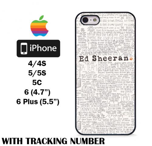 New Design Ed Sheeran Quotes Art Hard iPhone 4 4S 5 5S 5C 6 6 Plus Case Cover
