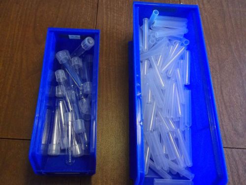 LAB LOT tubes 15ml Falcon tubes 15pcs  and 5ml reaction vessels 50+ SEE PICS