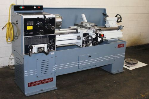LATE &amp; NICE CLAUSING-METOSA MODEL C1340S 13&#034;/19&#034; X 40&#034; GAP BED ENGINE LATHE