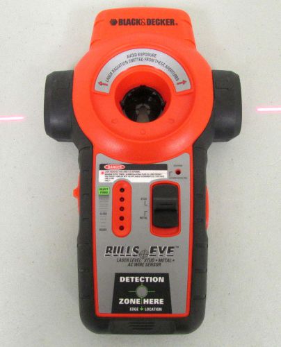 Black &amp; Decker Bulls Eye Laser Level Stud Metal AC Wire Sensor  BDL110S - NR