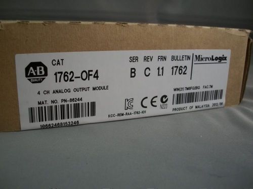 Ships Today **Sealed** Allen Bradley 1762-OF4 Analog Output Card *NEW*