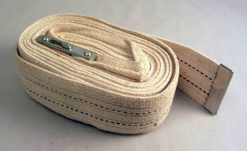 Heavy duty piano webbing strap, roller buckle, metal tab, 2” x 14&#039; usa made for sale