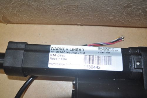 Warner linear m1-d024-0165-a02-lp-m linear actuator, for sale