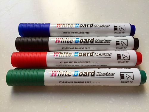 Whiteboard Markers Dry Erase Black Red Green Blue Assorted Colors 120 PC