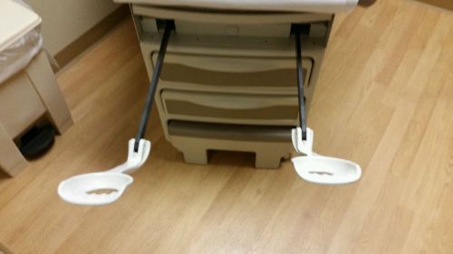 (3 pairs) Ritter exam table 204 stirrups with mounting bars