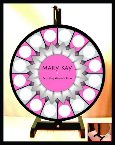 Prize Wheel 18&#034; Spinning Tabletop Portable Mary Kay 2015 Starburst Center
