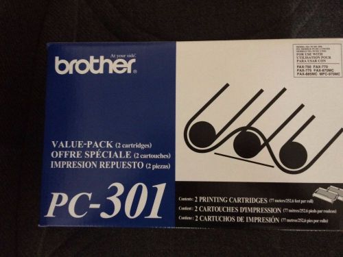 Brother PC-301 Value-Pack (2 Fax Machine Cartridges)