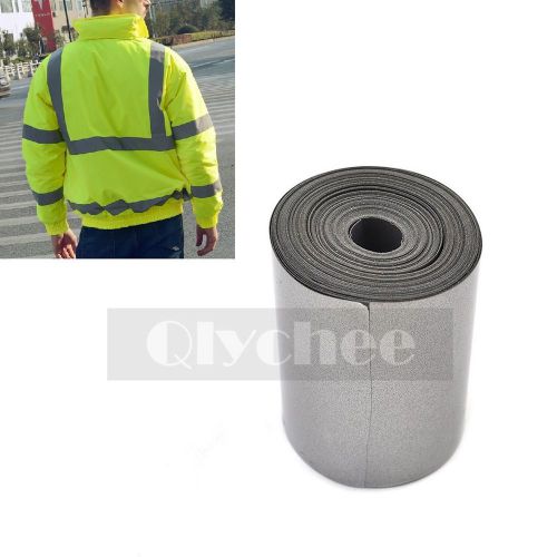 1 Roll Silver Reflective Tape Safety Conspicuity Iron on Trim Fabric 5 Meters