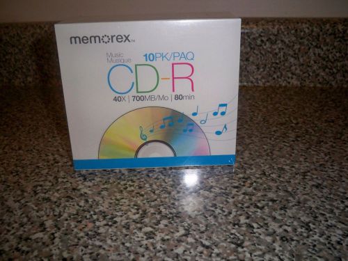 NEW MEMOREX Pack of 10 CD-R Disc&#039;s