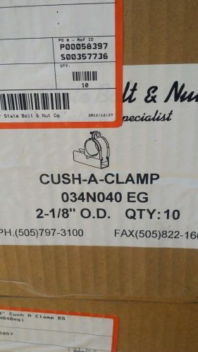 Unistrut ,cush-a-clamp 2-1/8&#034; tube o.d. cushioned clamps, 10 in a box.. new !!! for sale